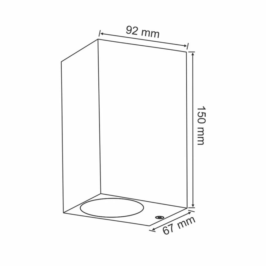 Outdoor wall light BOSTON 2xGU10/10W/230V anthracite