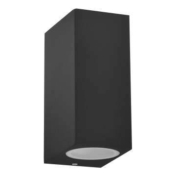 Outdoor wall light BOSTON 2xGU10/10W/230V graphite