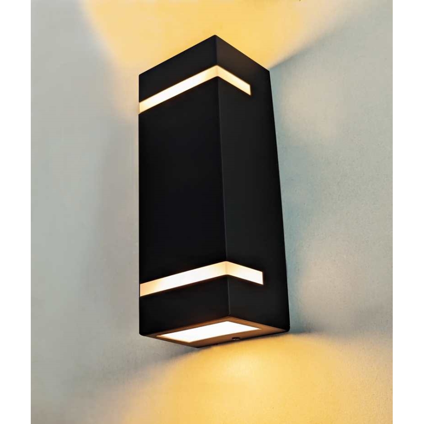 Outdoor wall light BRICK 2xGU10/7W/230V IP44