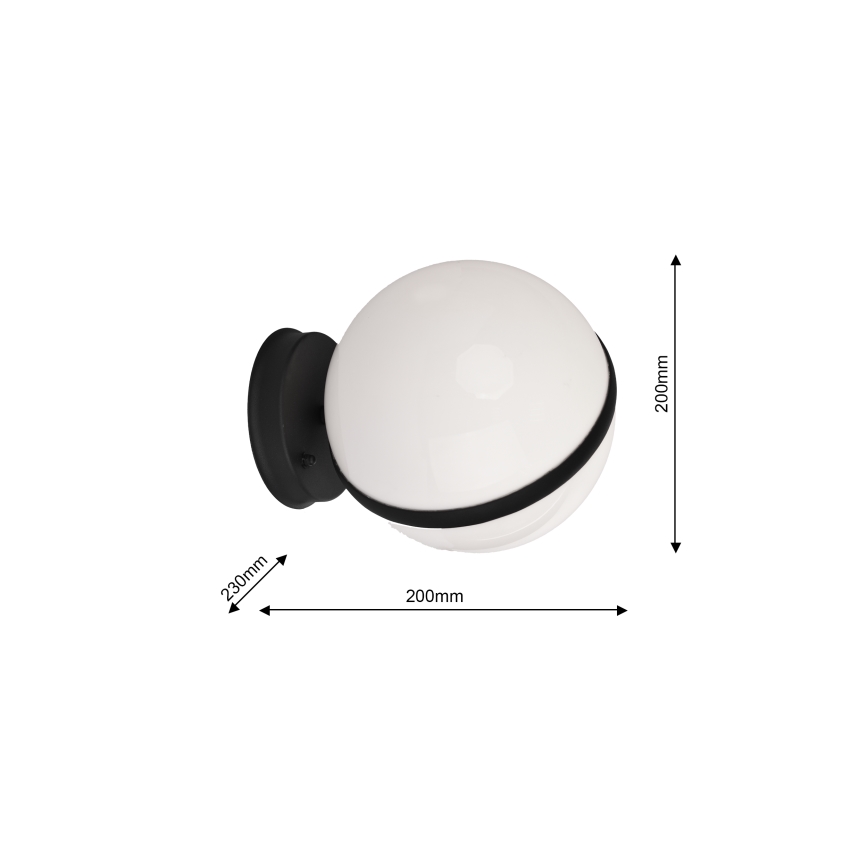 Outdoor wall light CIRCULO 1xE27/40W/230V IP44