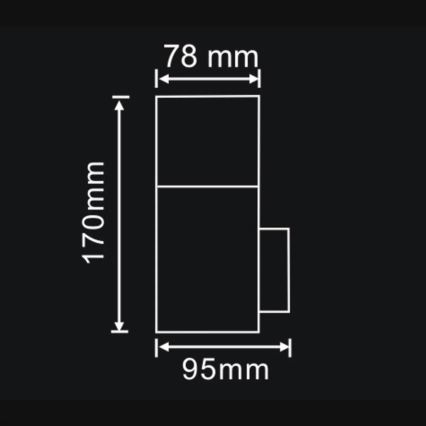 Outdoor wall light DALLAS 1xE27/12W/230V IP44 anthracite