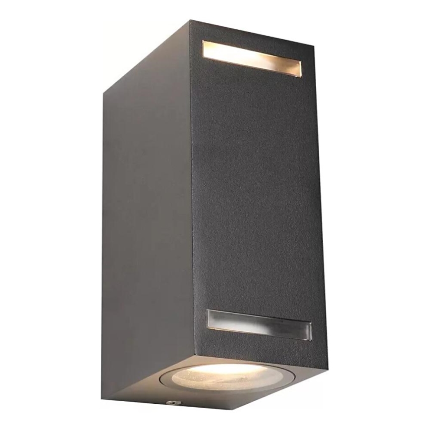 Outdoor wall light FAVEIRA 2xGU10/7W/230V IP44 anthracite