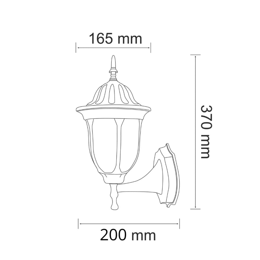 Outdoor wall light FLORENCJA 1xE27/20W/230V IP43