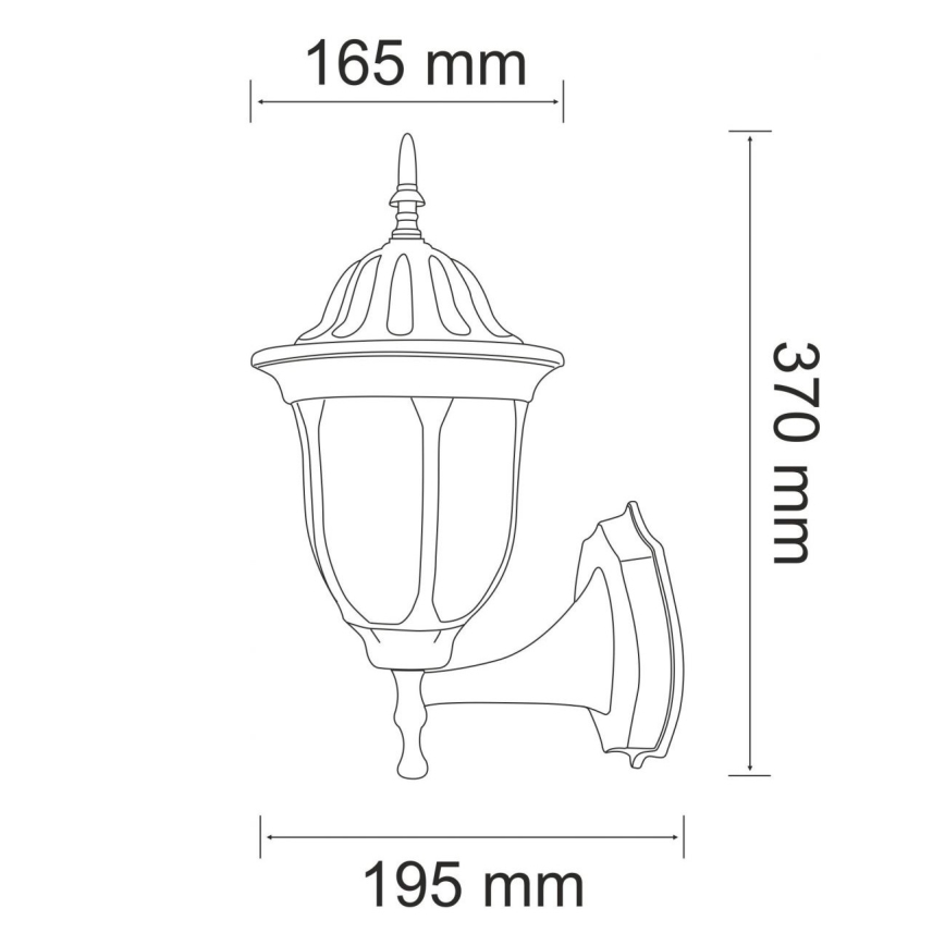 Outdoor wall light FLORENCJA 1xE27/20W/230V IP43