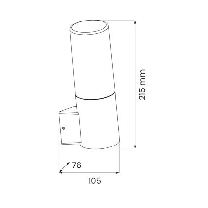 Outdoor wall light HARLEM 1xE27/60W/230V IP44 black