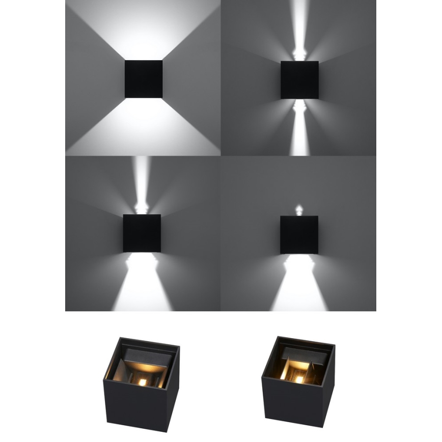 Outdoor wall light KIOTO 1xG9/5W/230V IP44 black