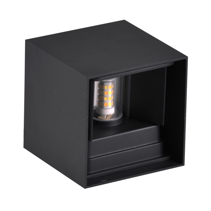 Outdoor wall light KIOTO 1xG9/5W/230V IP44 black