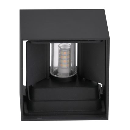 Outdoor wall light KIOTO 1xG9/5W/230V IP44 black