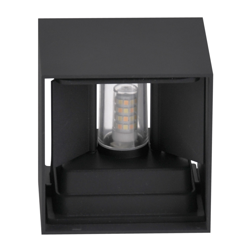 Outdoor wall light KIOTO 1xG9/5W/230V IP44 black