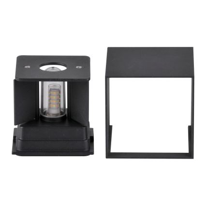 Outdoor wall light KIOTO 1xG9/5W/230V IP44 black