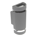 Outdoor wall light KORTEK 2xGU10/30W/230V IP44 grey