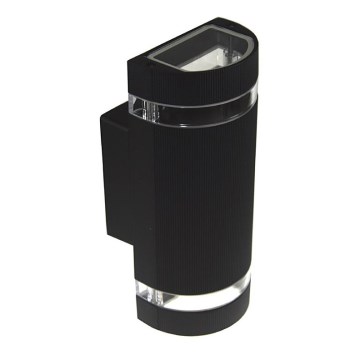 Outdoor Wall Light KORTEK 2×GU10/30W/230V IP44 Black