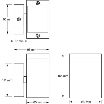 Outdoor wall light LITEK 1xGU10/30W/230V IP54 grey