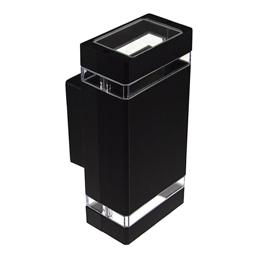 Outdoor wall light LITEK 2xGU10/30W/230V IP44 black