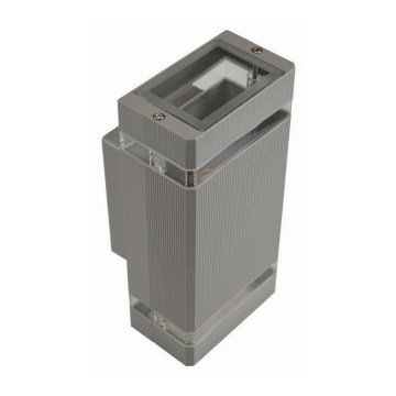 Outdoor wall light LITEK 2xGU10/30W/230V IP44 grey