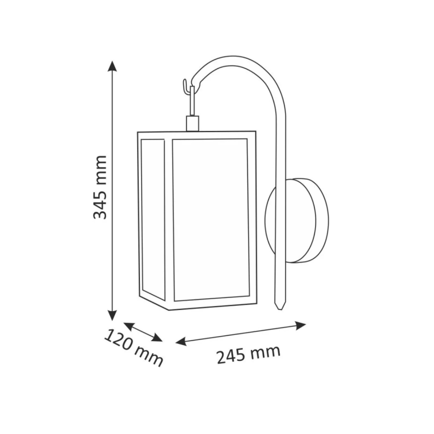 Outdoor wall light MALMO 1xE27/15W/230V black