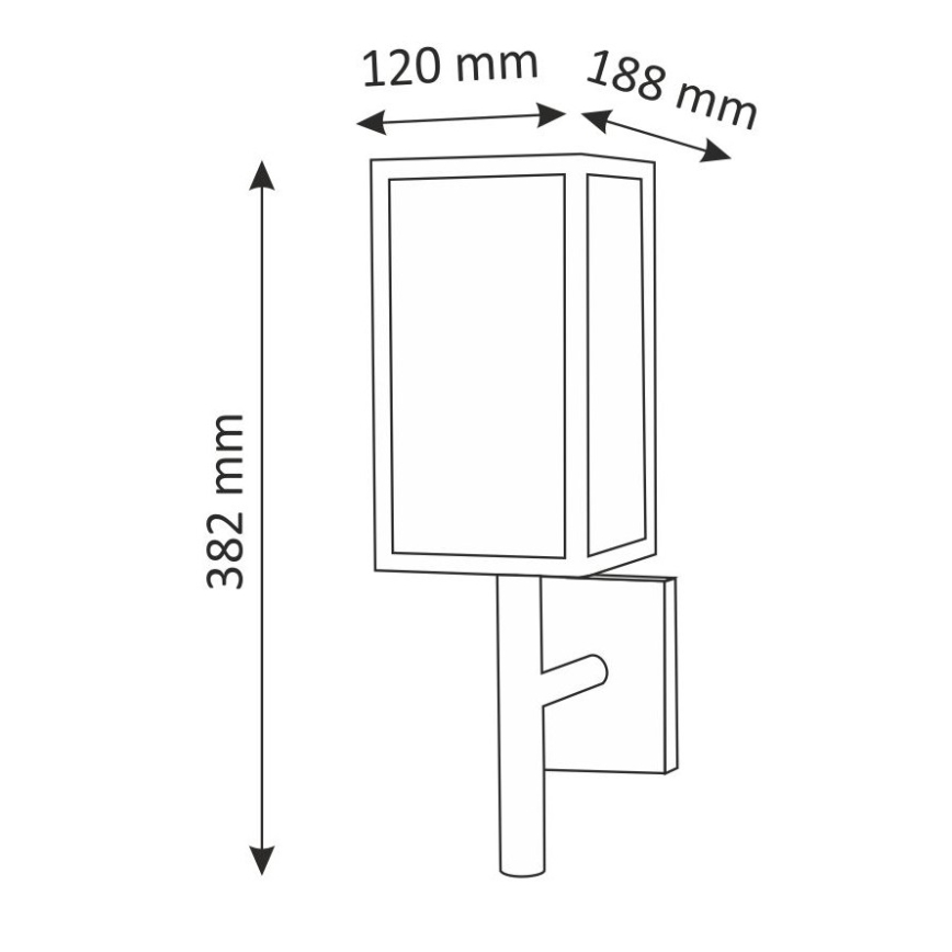 Outdoor wall light MALMO 1xE27/15W/230V