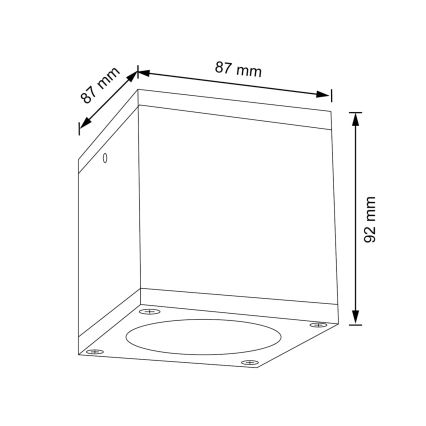 Outdoor wall light MORRIS 1xGU10/35W/230V IP54