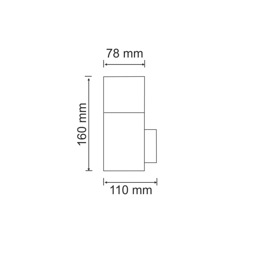 Outdoor wall light NEW YORK 1xE27/12W/230V IP44 graphite