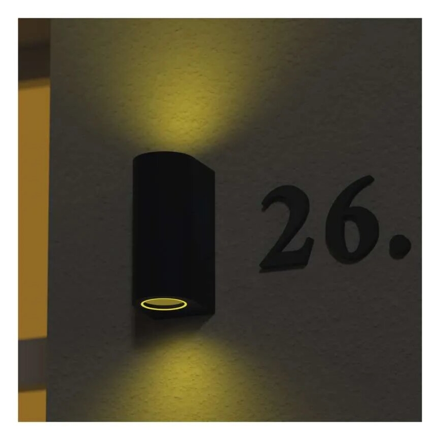 Outdoor wall light OCULUS 2xGU10/7W/230V IP44
