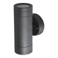 Outdoor wall light OLIMP 1 2xGU10/35W black