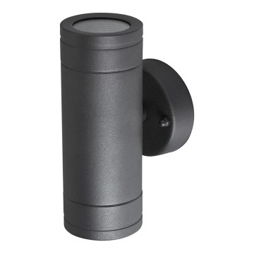 Outdoor wall light OLIMP 1 2xGU10/35W black