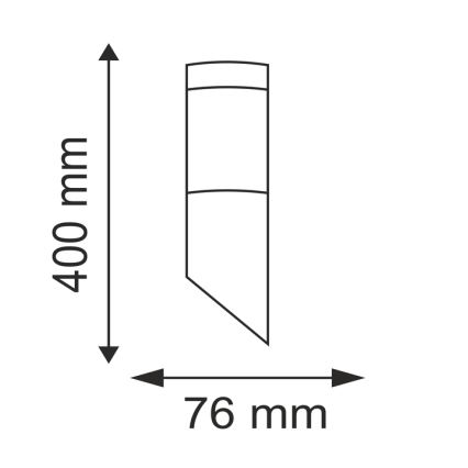 Outdoor wall light OSLO 1xE27/10W/230V IP44