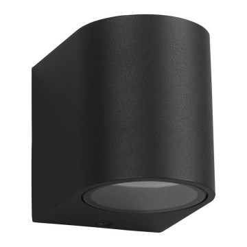 Outdoor wall light OVALIS 1xGU10/35W/230V IP44 black