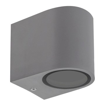 Outdoor wall light PARETE 1xGU10/6W/230V IP54 grey