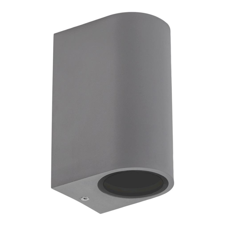 Outdoor wall light PARETE 2xGU10/6W/230V IP54 grey