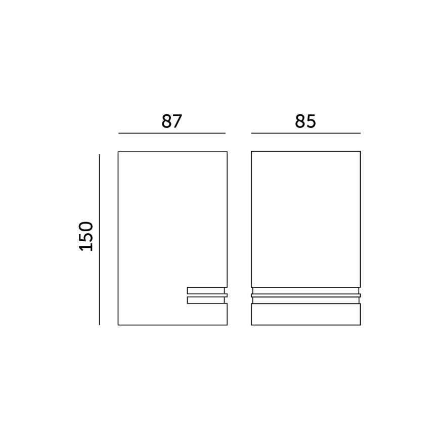 Outdoor wall light QUAZAR 1xGU10/11W/230V IP44