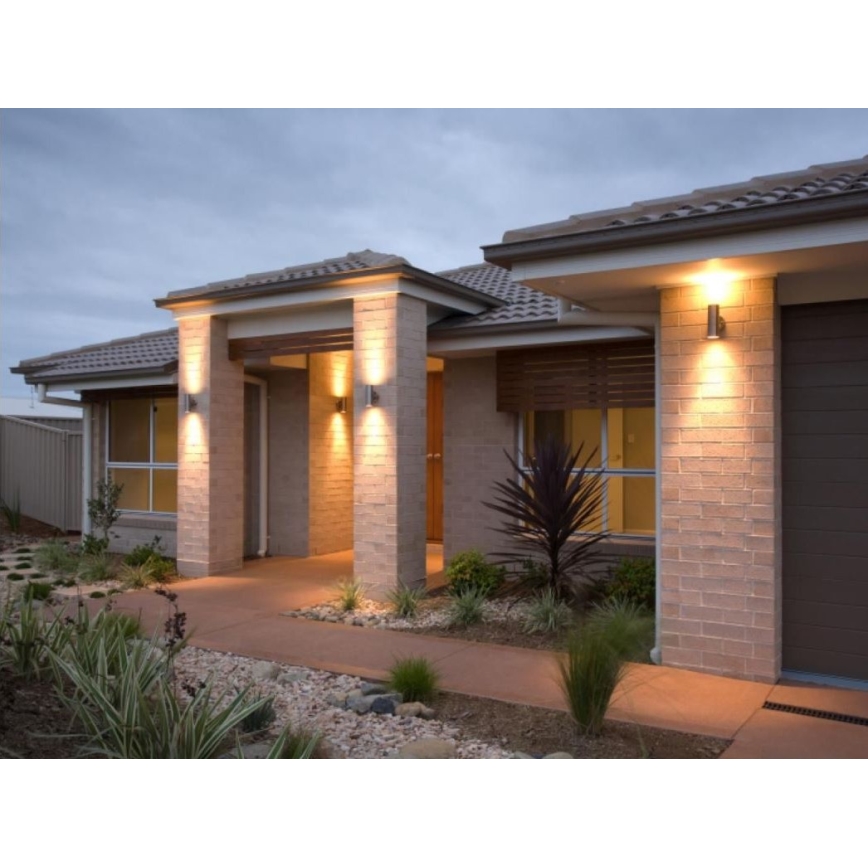 Outdoor wall light QUAZAR9 2xGU10/11W/230V IP44 grey