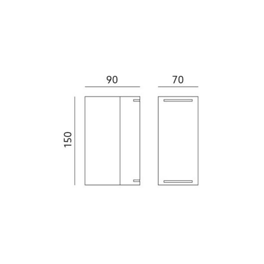 Outdoor wall light QUAZAR9 2xGU10/11W/230V IP44 grey
