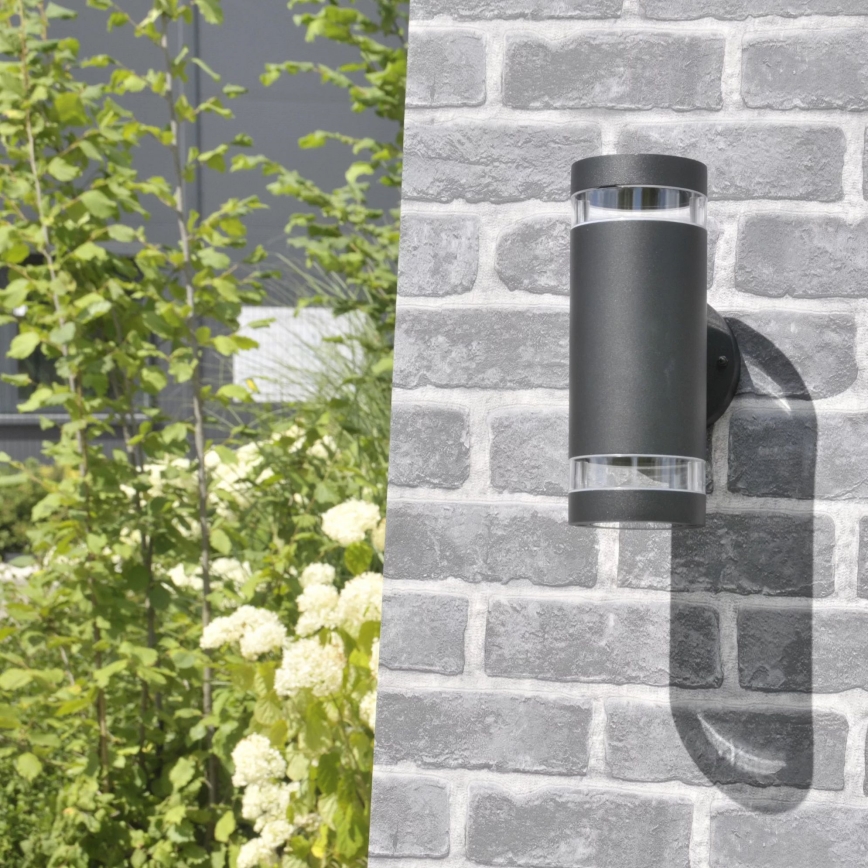 Outdoor wall light RINO 2xGU10/12W/230V IP54 black