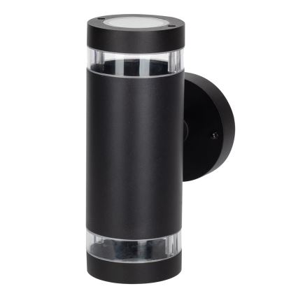 Outdoor wall light RINO 2xGU10/12W/230V IP54 black