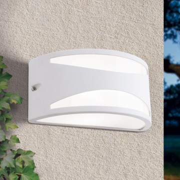 Outdoor wall light SHELL 1xE27/40W/230V IP54 white