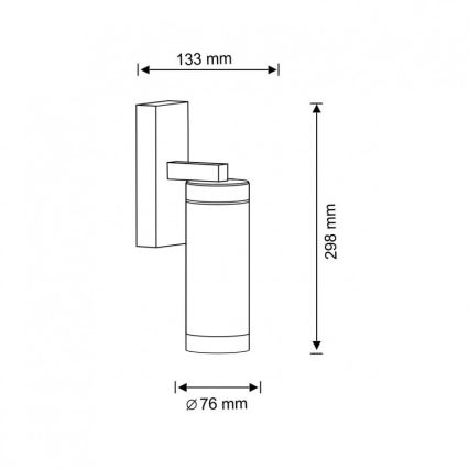 Outdoor wall light SPECTRA 1xE27/10W/230V IP44