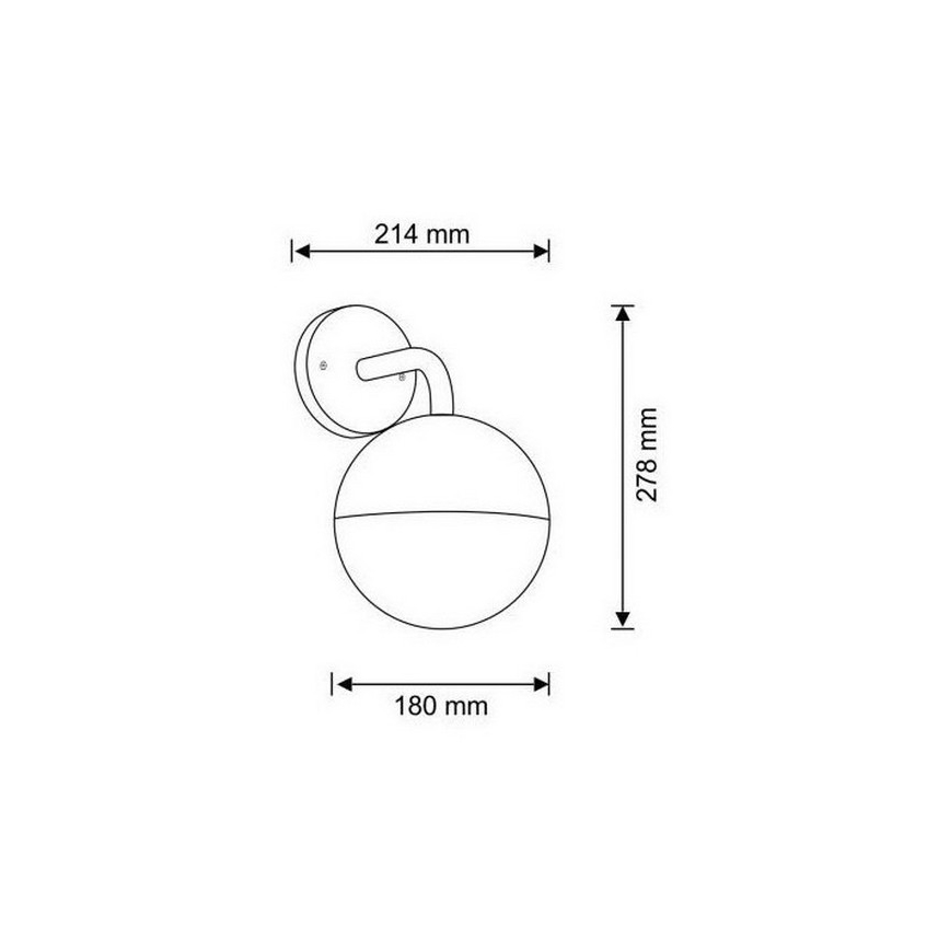 Outdoor wall light ULSA 1xE27/12W/230V IP44