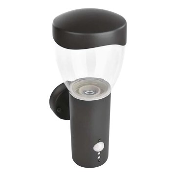Outdoor wall light with a sensor ARTEO 1xE27/15W/230V IP44