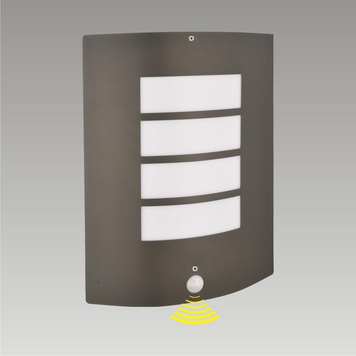 Outdoor wall light with a sensor MEMPHIS 1xE27/15W/230V IP44