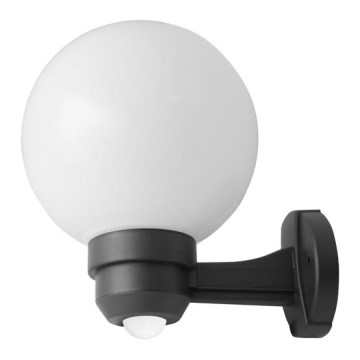 Outdoor wall light with a sensor PARK 1xE27/60W/230V