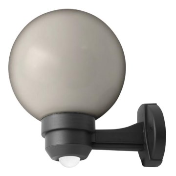 Outdoor wall light with a sensor PARK 1xE27/60W/230V