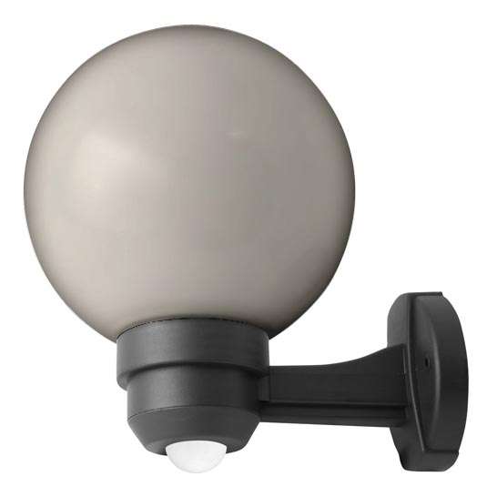 Outdoor wall light with a sensor PARK 1xE27/60W/230V