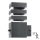 Outdoor wall light with a sensor TEKSAS 1xE27/12W/230V IP44 graphite