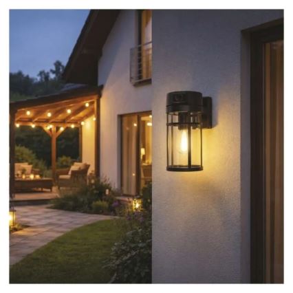 GOSMART Outdoor Wall Light with Integrated Camera 1xE27/15W/230V Wi-Fi IP44