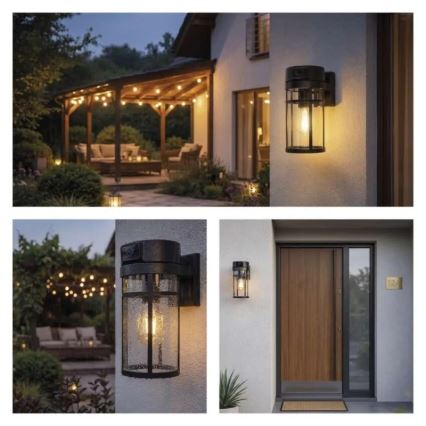 GOSMART Outdoor Wall Light with Integrated Camera 1xE27/15W/230V Wi-Fi IP44