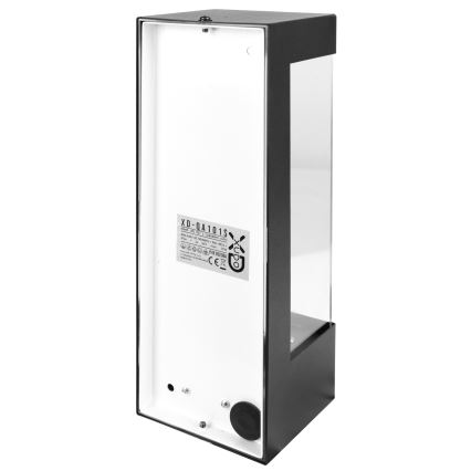 Outdoor Wall Light with Motion and Dusk Sensor, 1× E27/15W/230V, IP44, Black