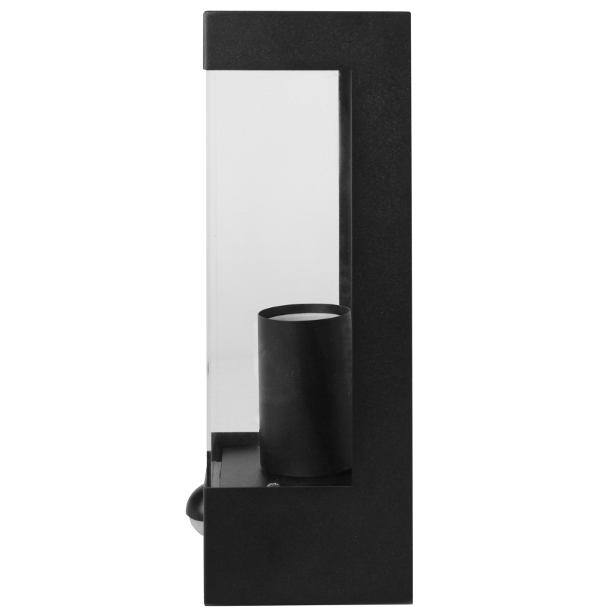 Outdoor Wall Light with Motion and Dusk Sensor, 1× E27/15W/230V, IP44, Black