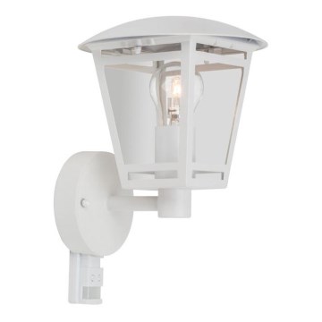 Outdoor wall light with sensor LAURA 1xE27/60W/230V IP44