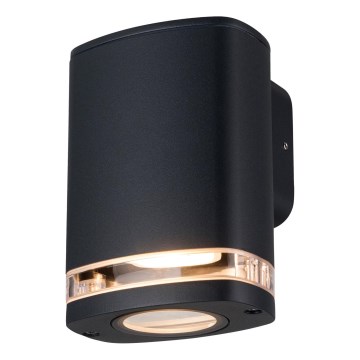 Outdoor wall light ZEVI 1xGU10/10W/230V IP54 black